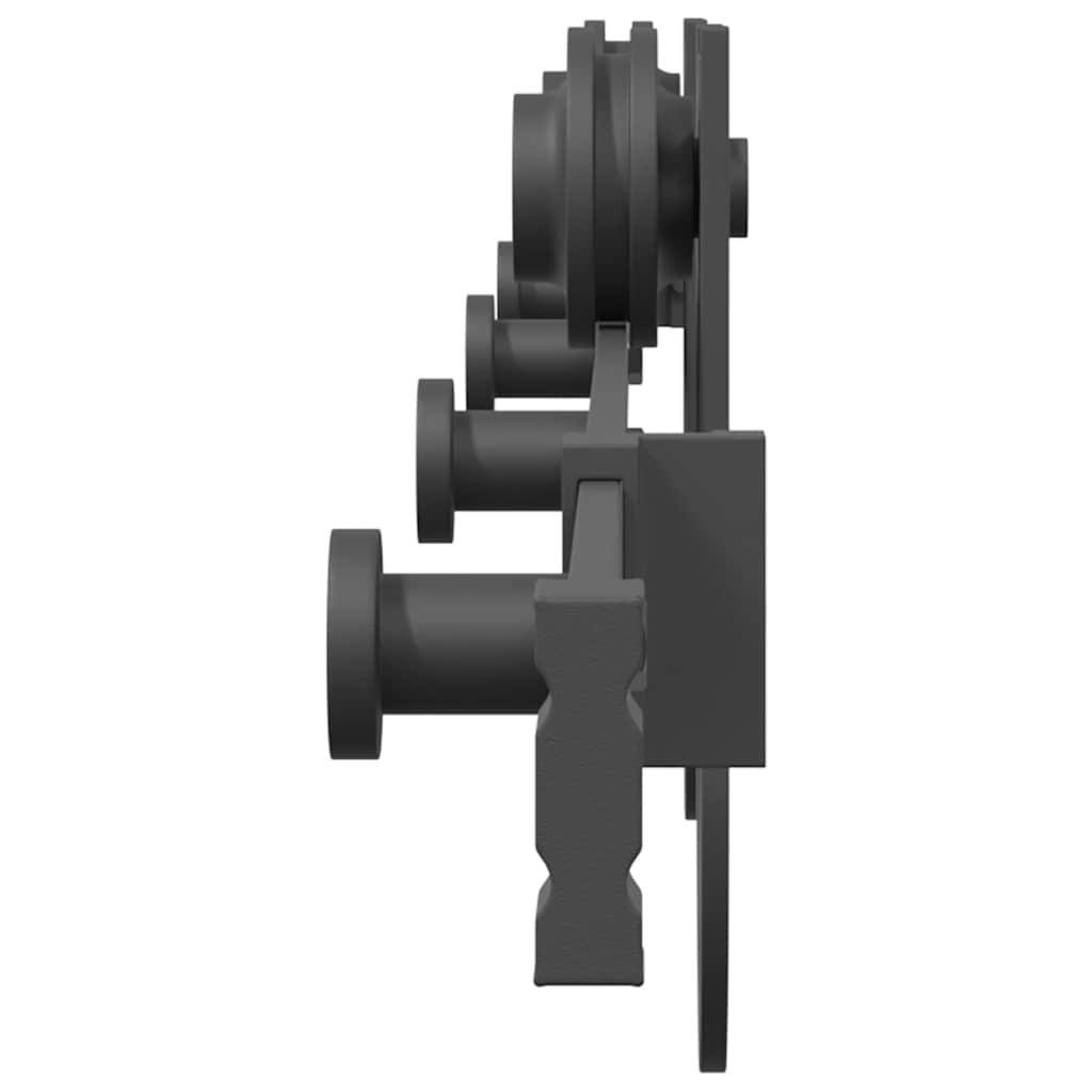 vidaXL Μηχανισμός Συρόμενης Μεσόπορτας Μαύρος 200 εκ. Ατσάλινος