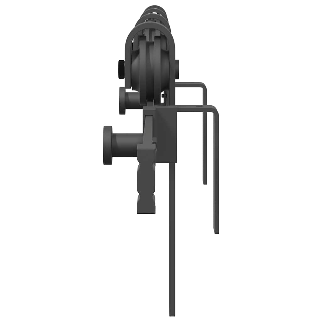 vidaXL Μηχανισμός Συρόμενης Μεσόπορτας Μαύρος 200 εκ. Ατσάλινος