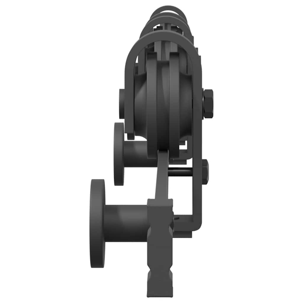 vidaXL Μηχανισμός Συρόμενης Μεσόπορτας Μαύρος 183 εκ. Ατσάλινος