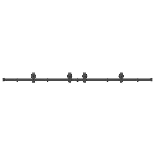 vidaXL Μηχανισμός Συρόμενης Μεσόπορτας Μαύρος 200 εκ. Ατσάλινος