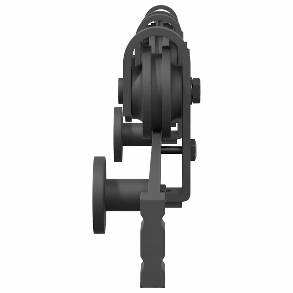 vidaXL Μηχανισμός Συρόμενης Μεσόπορτας Μαύρος 200 εκ. Ατσάλινος