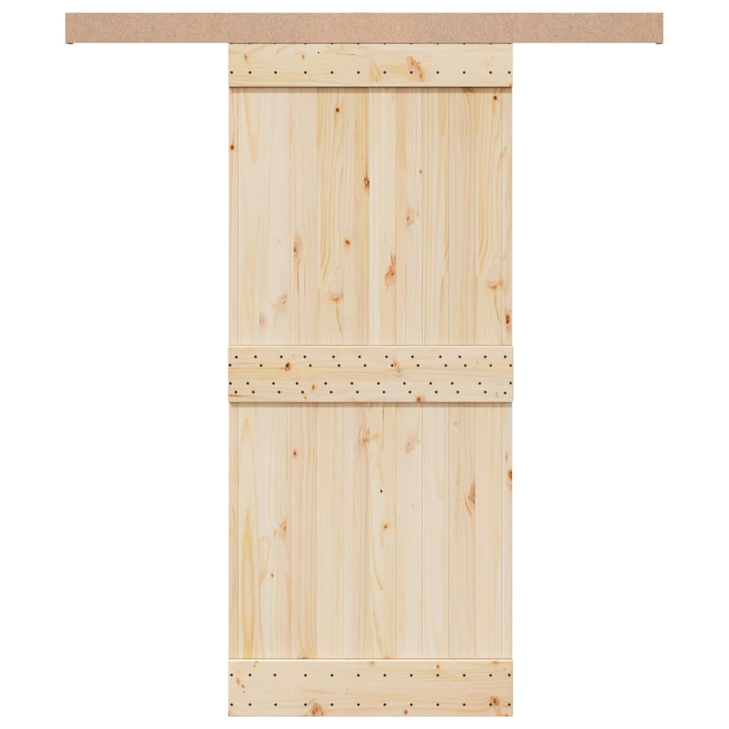 vidaXL Κιτ υλικού συρόμενης πόρτας 183 cm Κράμα αλουμινίου Sliver