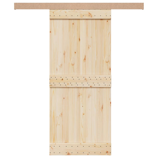 vidaXL Κιτ υλικού συρόμενης πόρτας 183 cm Κράμα αλουμινίου Sliver