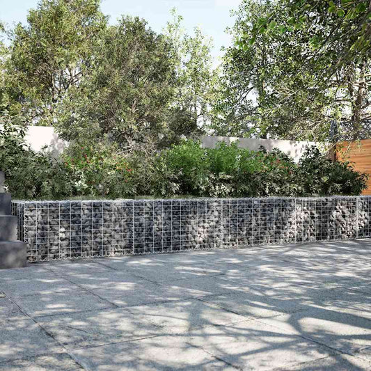 vidaXL Συρματοκιβώτιο με Κάλυμμα 700x50x50 εκ. από Γαλβανισμένο Χάλυβα