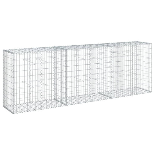 vidaXL Συρματοκιβώτιο με Κάλυμμα 300x50x100εκ. από Γαλβανισμένο Χάλυβα