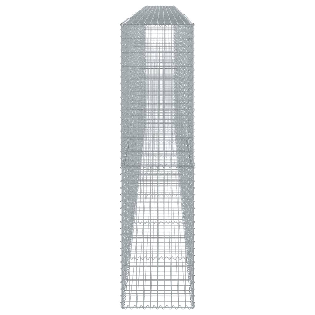 vidaXL Συρματοκιβώτιο με Κάλυμμα 800x50x200εκ. από Γαλβανισμένο Χάλυβα