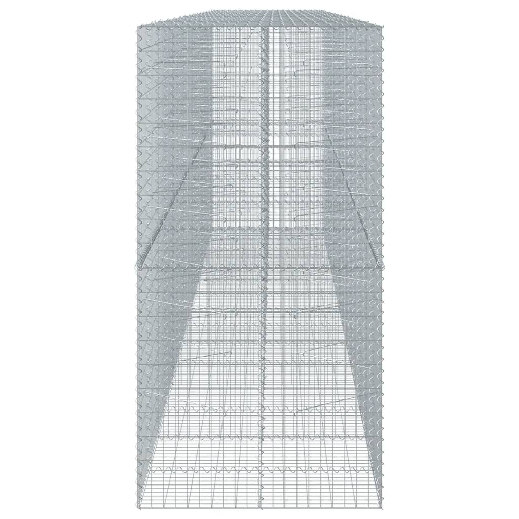 vidaXL Συρματοκιβώτιο με Κάλυμμα 750x100x200εκ από Γαλβανισμένο Χάλυβα