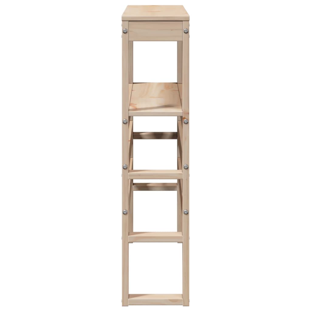 vidaXL Κεφαλάρι με Ράφια 90 εκ. από Μασίφ Ξύλο Πεύκου