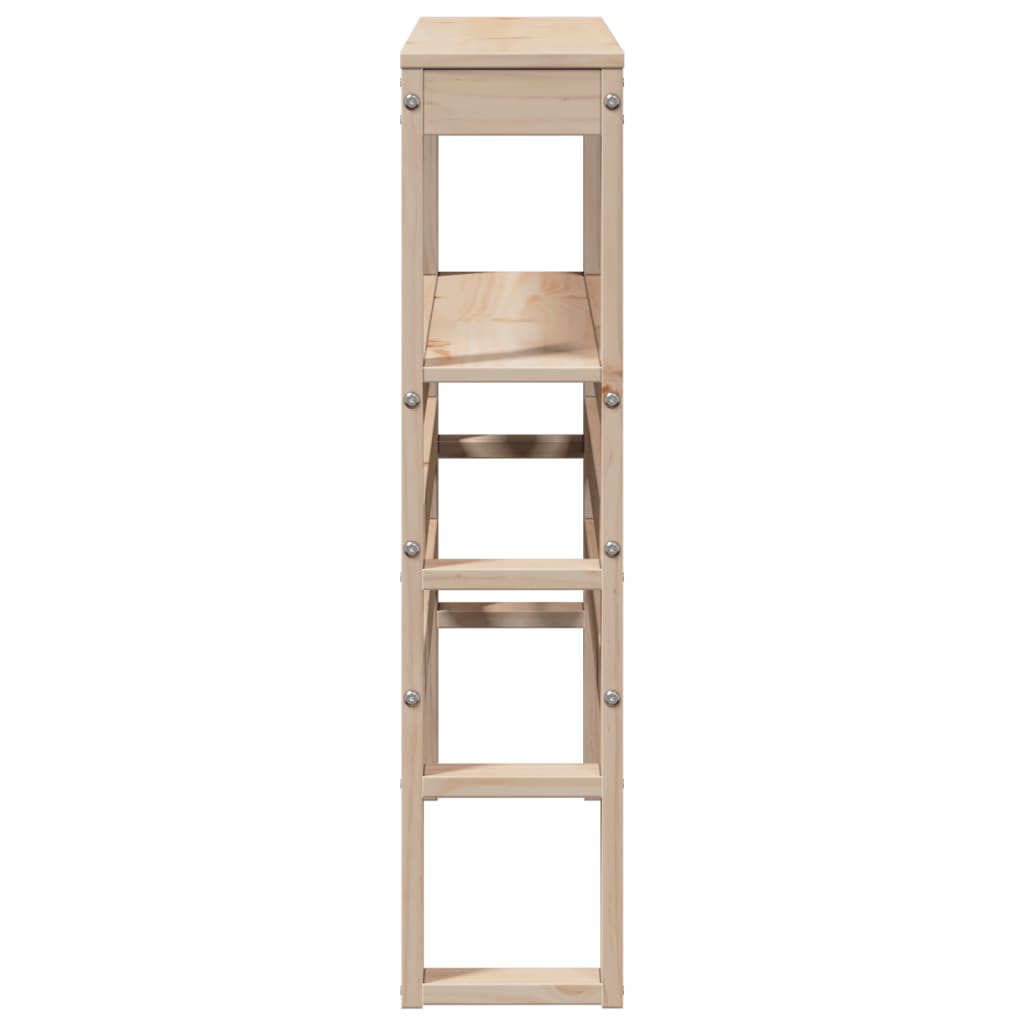 vidaXL Κεφαλάρι με Ράφια 75 εκ. από Μασίφ Ξύλο Πεύκου