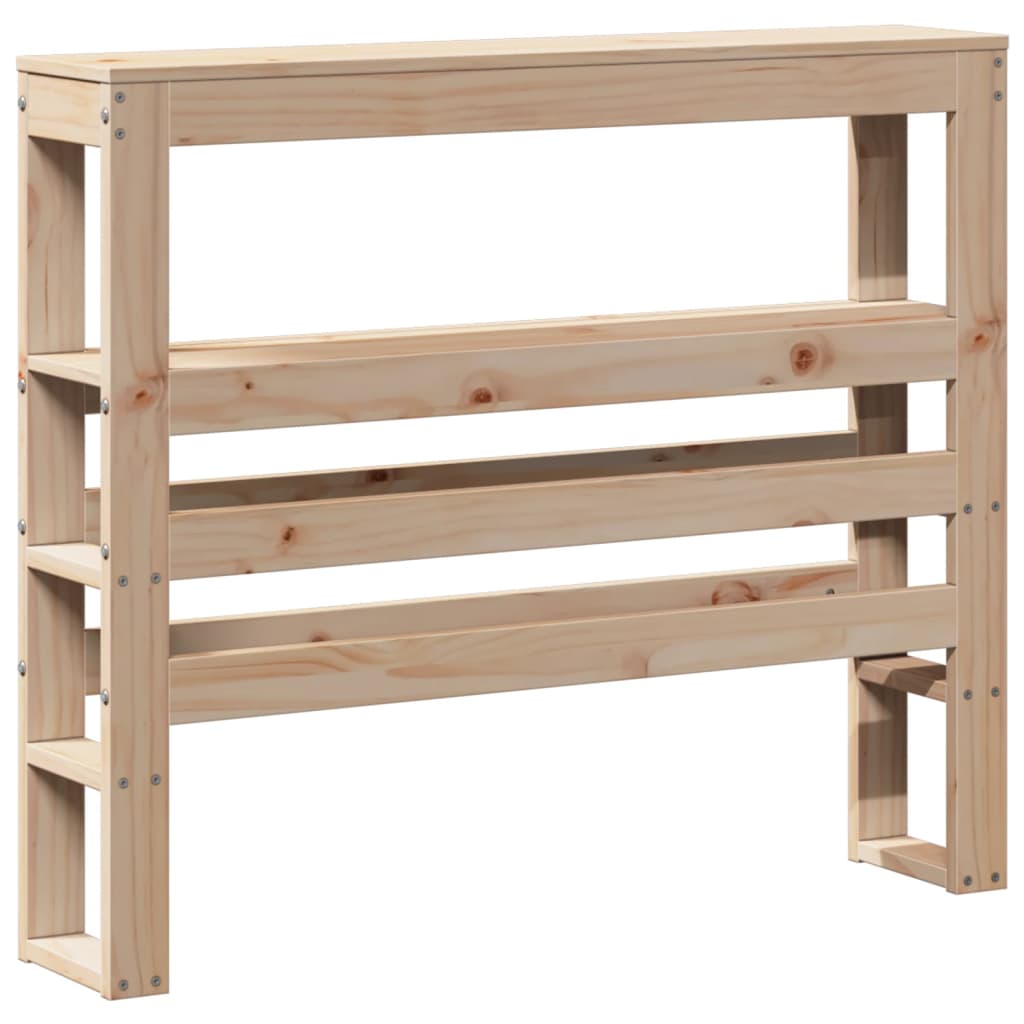 vidaXL Κεφαλάρι με Ράφια 75 εκ. από Μασίφ Ξύλο Πεύκου