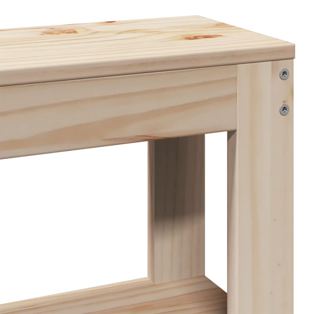 vidaXL Κεφαλάρι με Ράφια 75 εκ. από Μασίφ Ξύλο Πεύκου