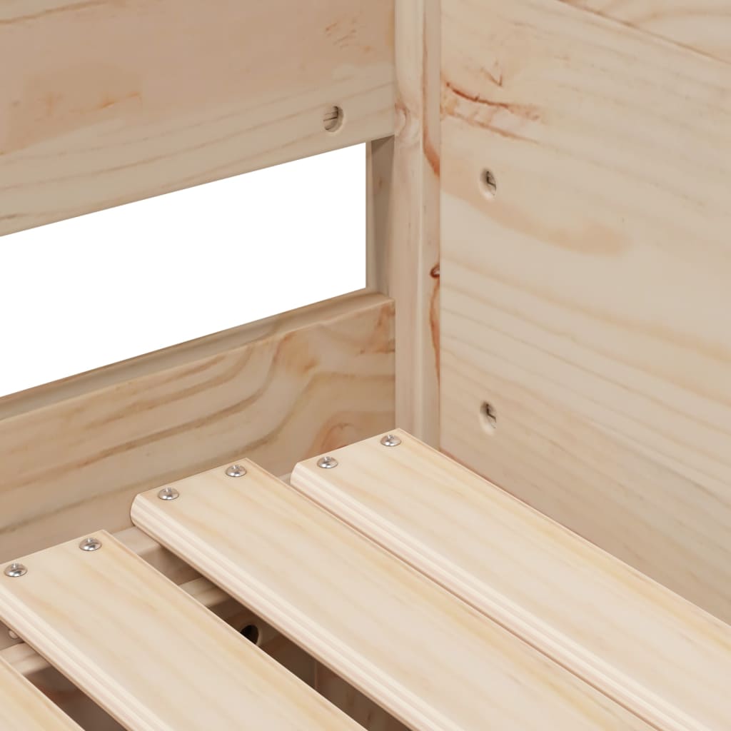 vidaXL Καναπές Κρεβάτι Συρόμενος 90 x 190 εκ. Μασίφ Ξύλο Πεύκου