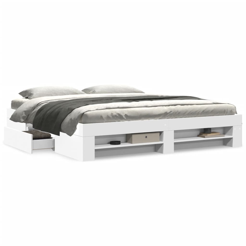 vidaXL Πλαίσιο κρεβατιού χωρίς στρώμα 180x200 εκ. Επεξεργασμένο Ξύλο