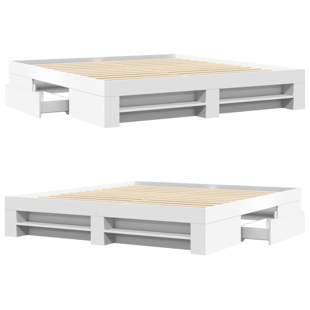 vidaXL Πλαίσιο κρεβατιού χωρίς στρώμα 180x200 εκ. Επεξεργασμένο Ξύλο