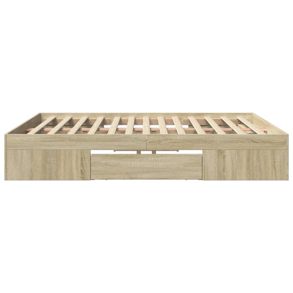 vidaXL Πλαίσιο κρεβατιού χωρίς στρώμα 180x200 εκ. Επεξεργασμένο Ξύλο