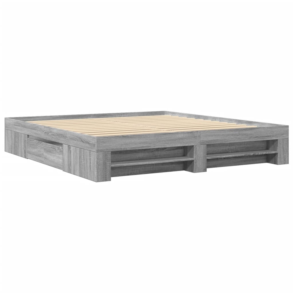 vidaXL Πλαίσιο κρεβατιού χωρίς στρώμα 180x200 εκ. Επεξεργασμένο Ξύλο