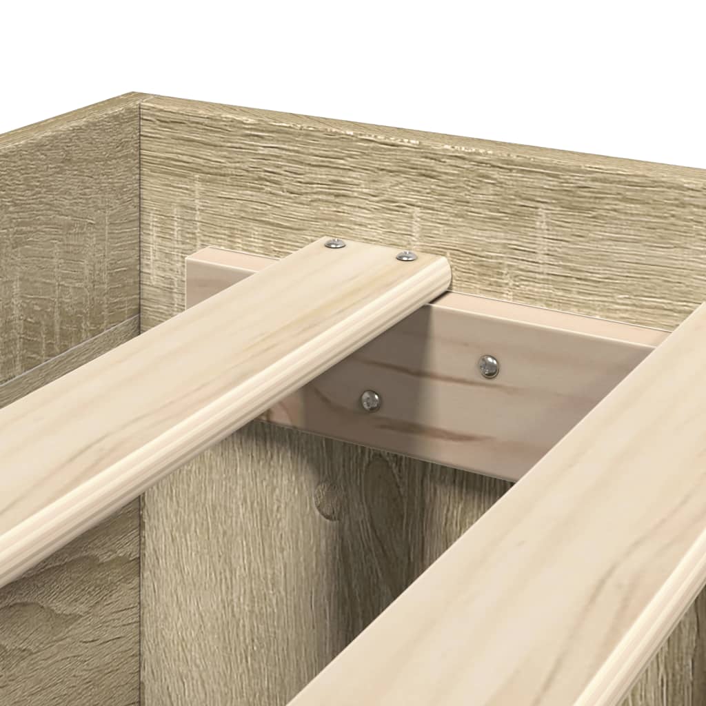 vidaXL Πλαίσιο Κρεβατιού Χωρ. Στρώμα Sonoma Δρυς 120x200εκ. Επ. Ξύλο