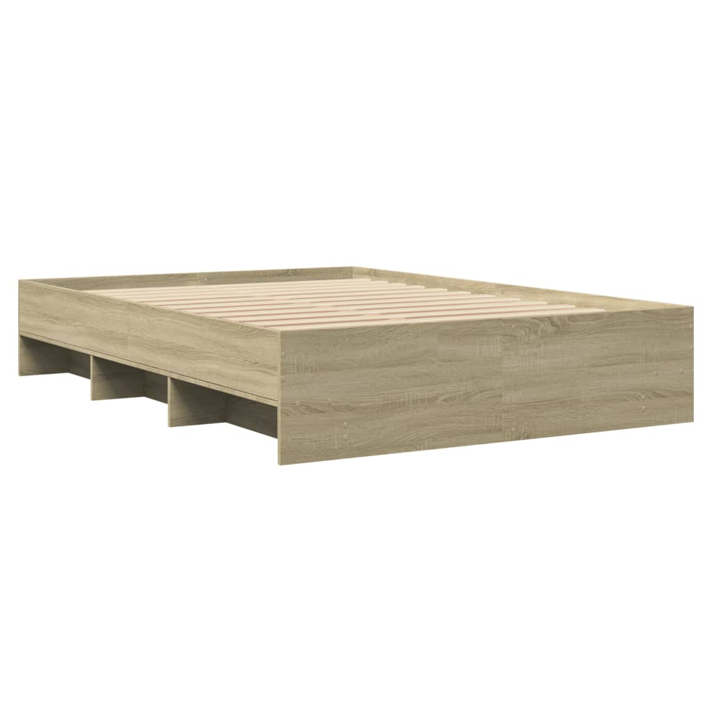 vidaXL Πλαίσιο Κρεβατιού Χωρ. Στρώμα Sonoma Δρυς 140x200εκ. Επ. Ξύλο