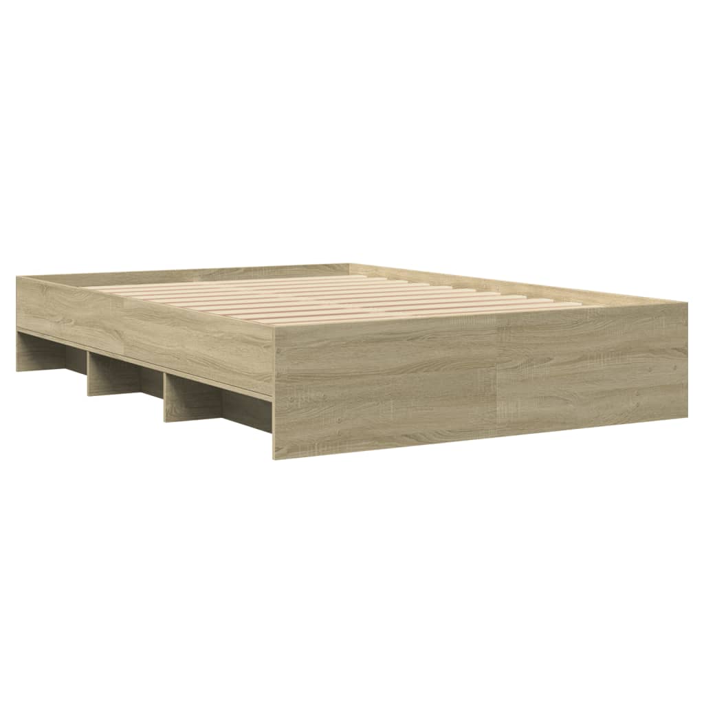 vidaXL Πλαίσιο Κρεβατιού Χωρ. Στρώμα Sonoma Δρυς 140x200εκ. Επ. Ξύλο