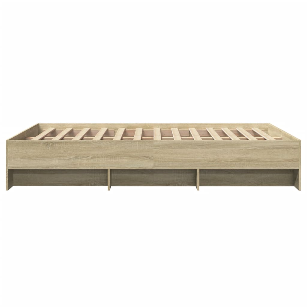 vidaXL Πλαίσιο Κρεβατιού Χωρ. Στρώμα Sonoma Δρυς 120x200εκ. Επ. Ξύλο