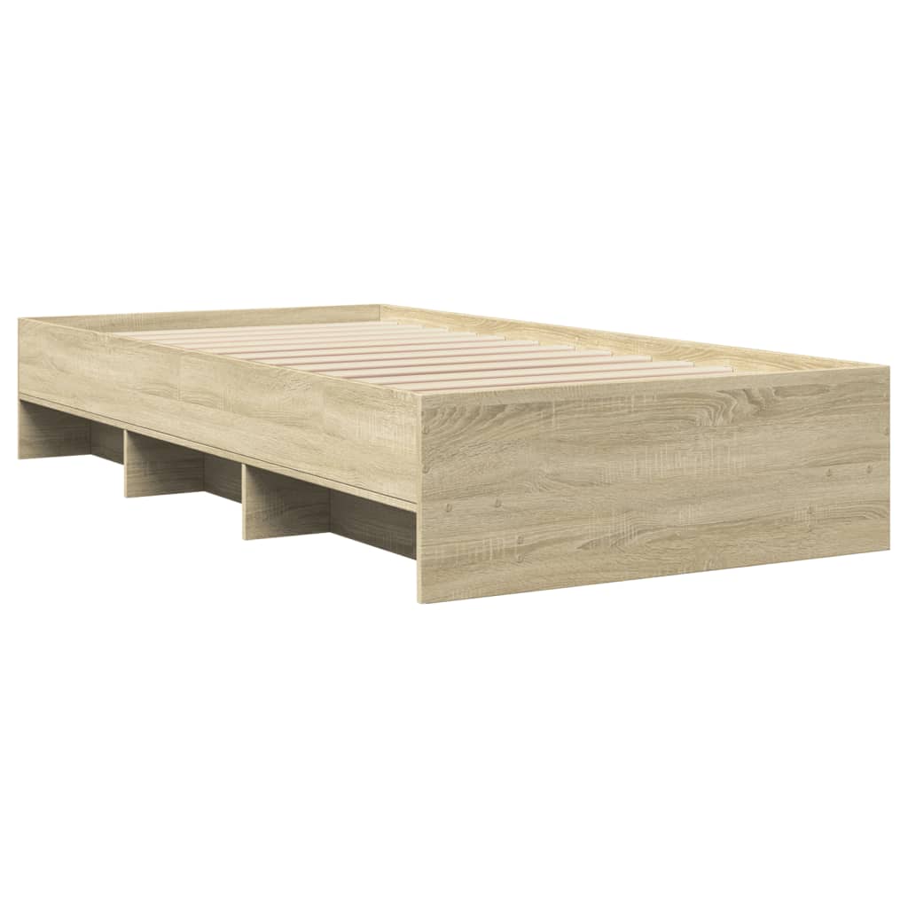 vidaXL Πλαίσιο Κρεβατιού Χωρ. Στρώμα Sonoma Δρυς 100x200εκ Επ. Ξύλο