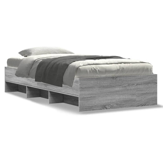 vidaXL Πλαίσιο Κρεβατιού Γκρι Sonoma 100x200 εκ. Επεξεργασμένο Ξύλο