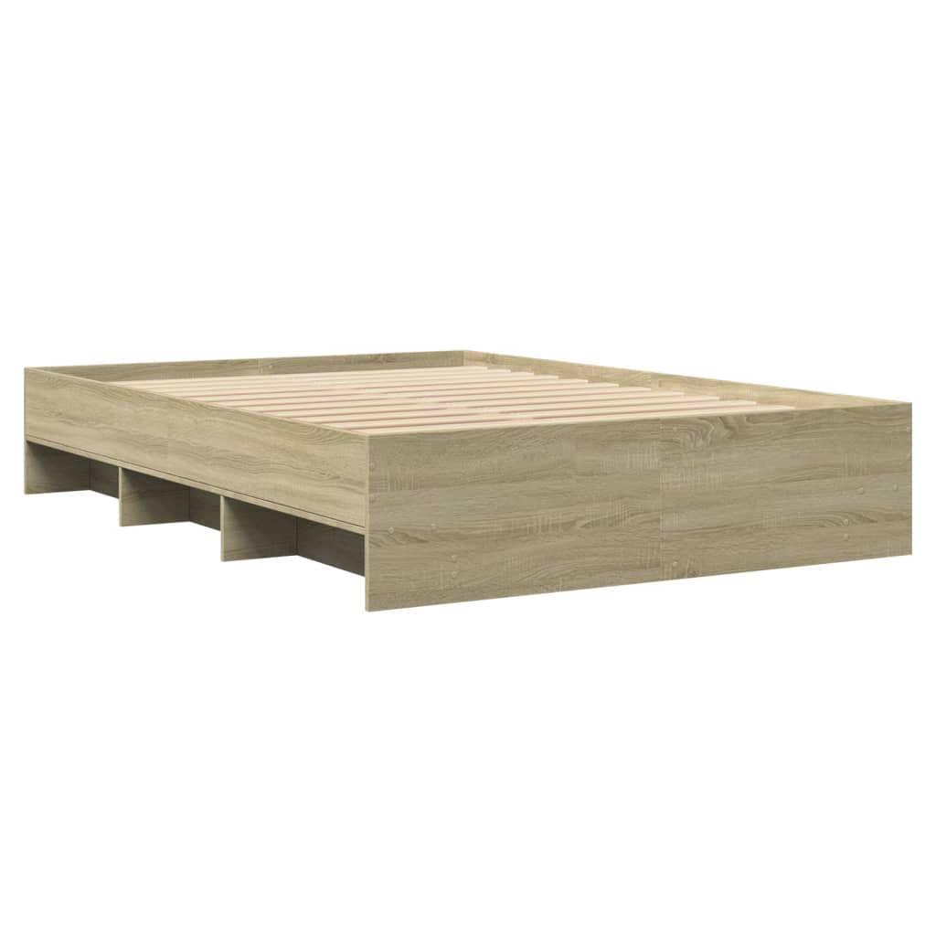 vidaXL Πλαίσιο Κρεβατιού Χωρ. Στρώμα Sonoma Δρυς 120x190 εκ. Επ. Ξύλο