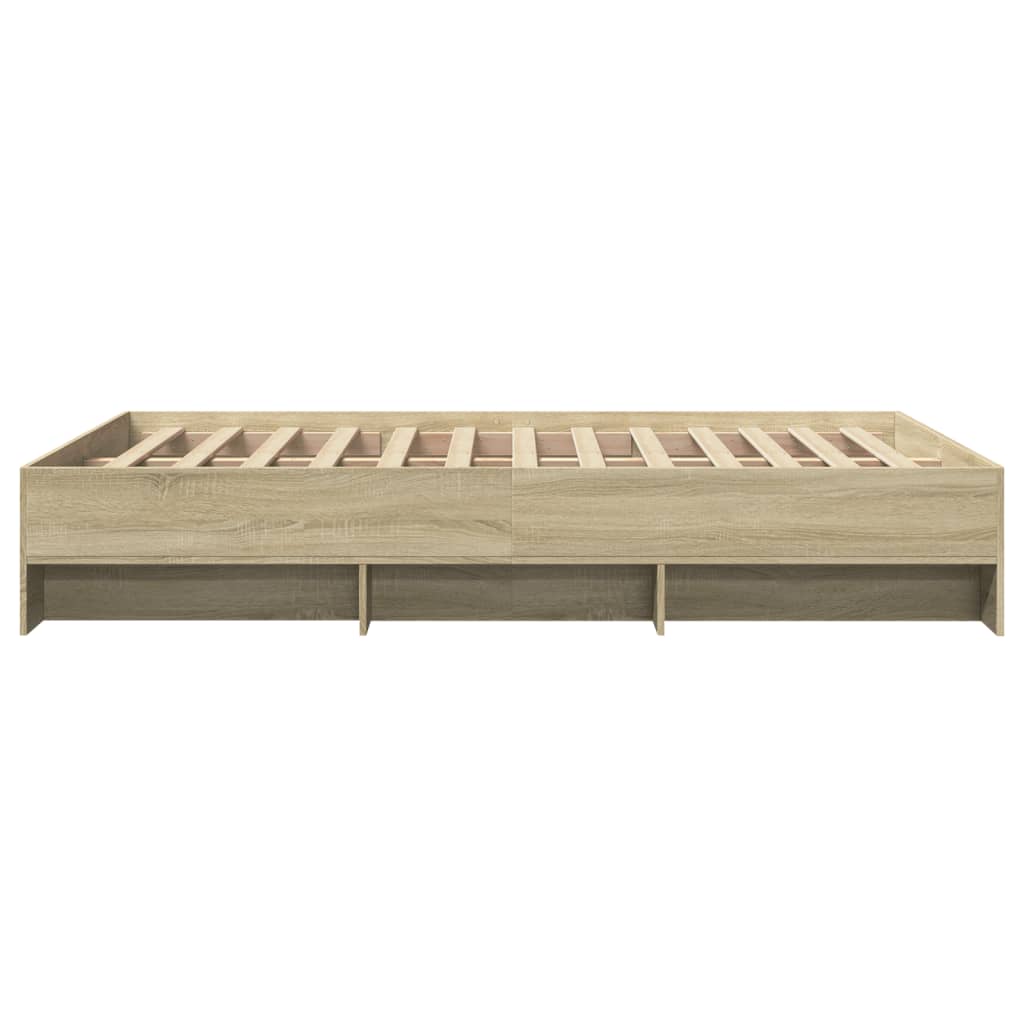 vidaXL Πλαίσιο Κρεβατιού Χωρ. Στρώμα Sonoma Δρυς 120x190 εκ. Επ. Ξύλο