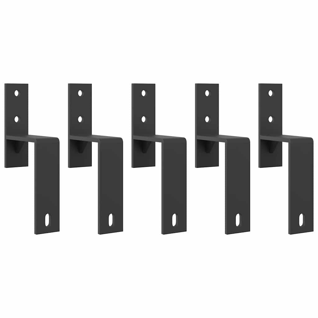 vidaXL Μηχανισμός Συρόμενης Μεσόπορτας Μαύρος 183 εκ. Ατσάλινος