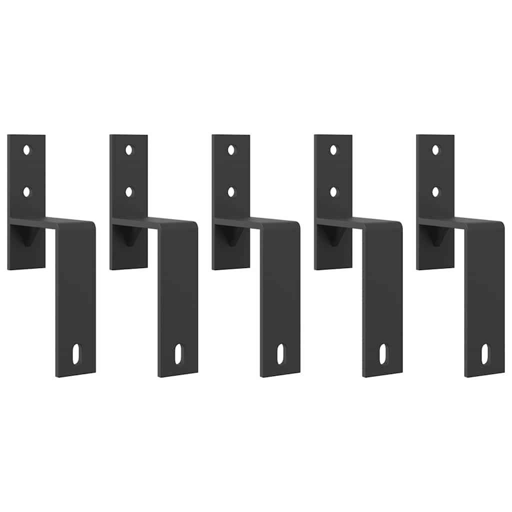 vidaXL Μηχανισμός Συρόμενης Μεσόπορτας Μαύρος 213,5 εκ. Ατσάλινος