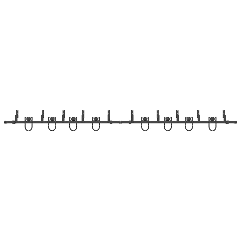 vidaXL Μηχανισμός Συρόμενης Μεσόπορτας Μαύρος 366 εκ. Ατσάλινος