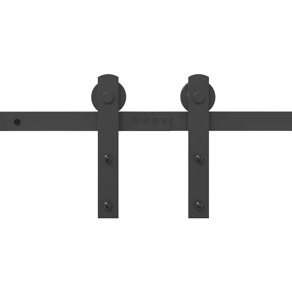 vidaXL Μηχανισμός Συρόμενης Μεσόπορτας Μαύρος 305 εκ. Ατσάλινος