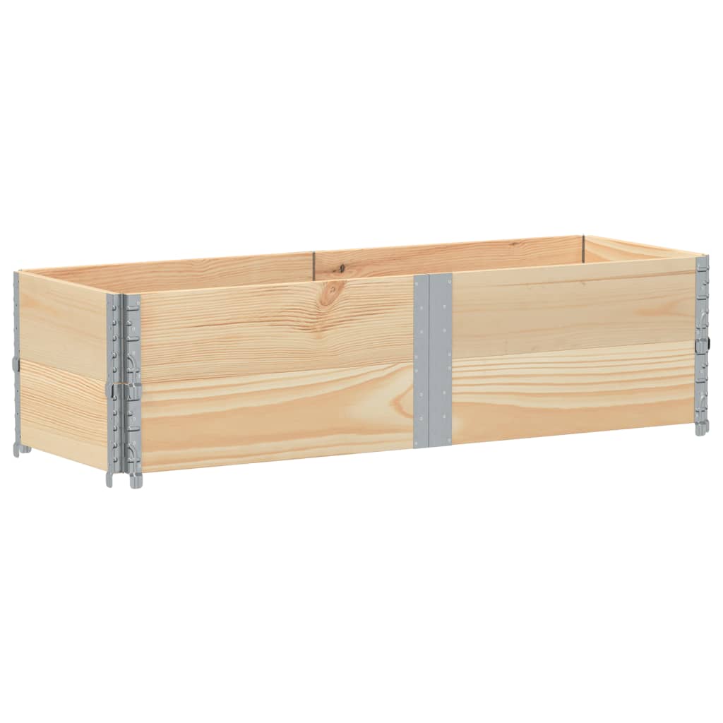 vidaXL Κολάρα Παλέτας 2 τεμ. 150x50 εκ. από Μασίφ Ξύλο Πεύκου