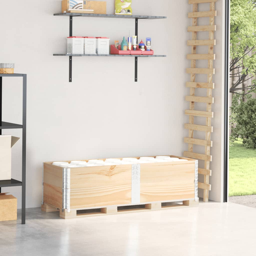 vidaXL Κολάρα Παλέτας 2 τεμ. 150x50 εκ. από Μασίφ Ξύλο Πεύκου