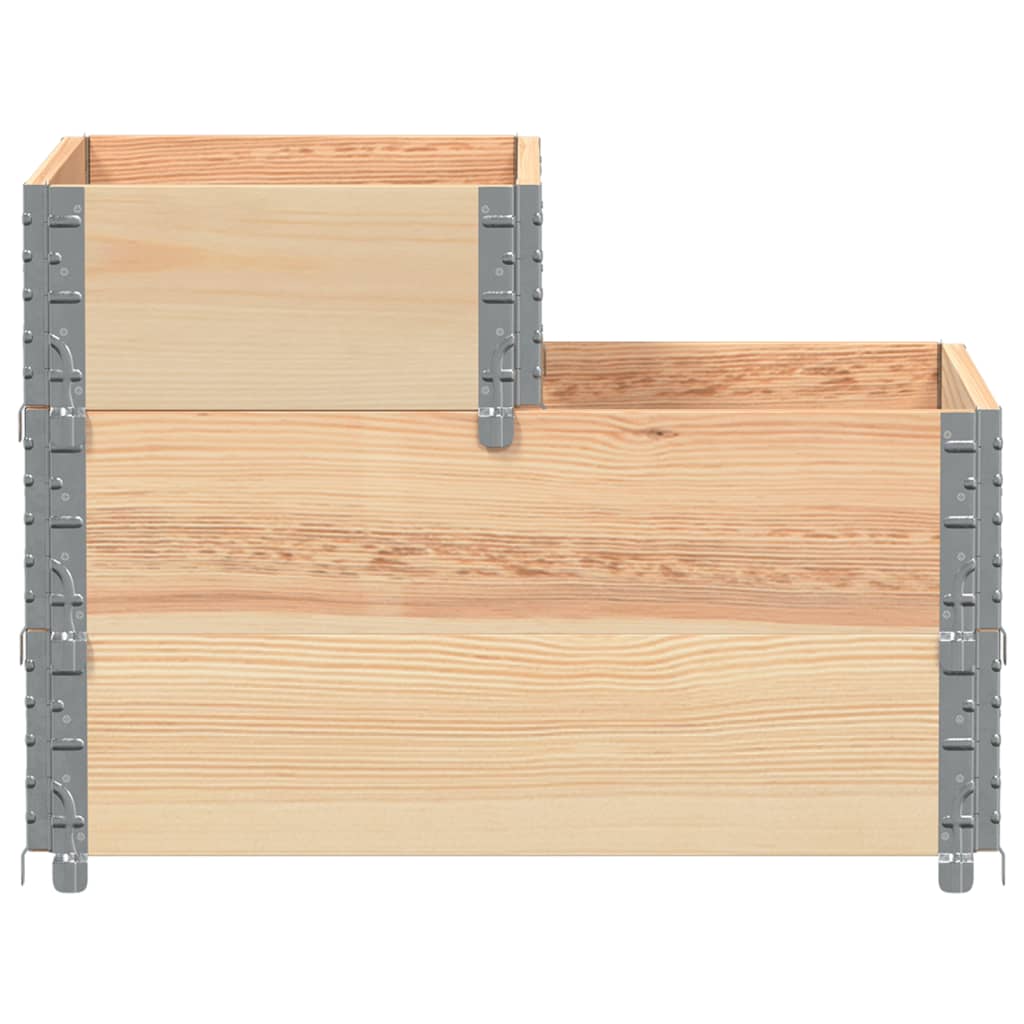 vidaXL Ζαρντινιέρα Υπερυψωμένη 3 Επιπέδων 120x80 εκ. Μασίφ Ξύλο Πεύκου