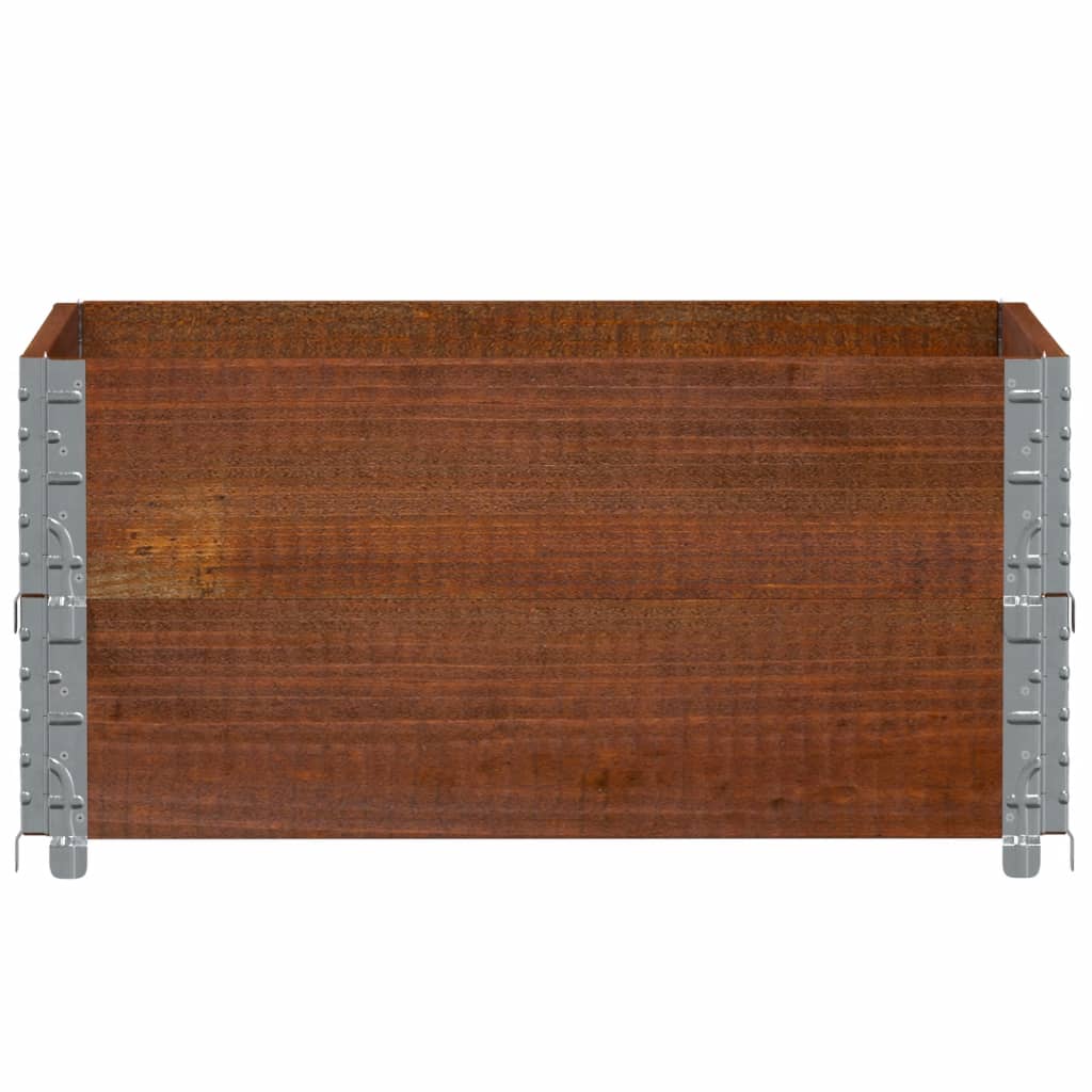 vidaXL Ζαρντινιέρα Κήπου Καφέ 80x60 εκ. από Μασίφ Ξύλο Πεύκου