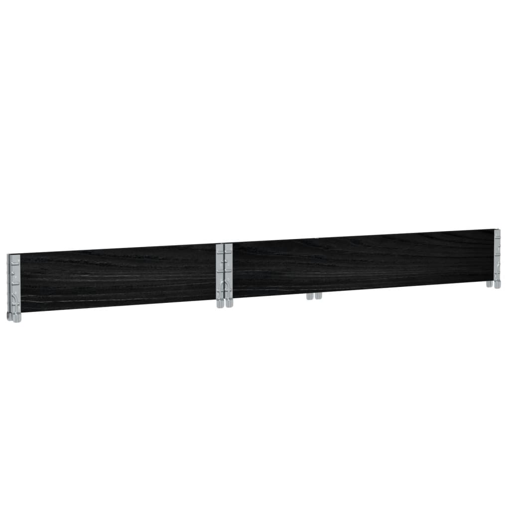 vidaXL Ζαρντινιέρα Κήπου Μαύρη 120 x 80 εκ. από Μασίφ Ξύλο Πεύκου