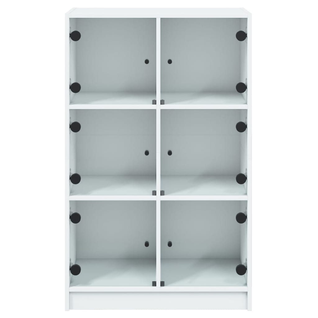 vidaXL Ντουλάπι με Πόρτες Λευκό 68x37x109 εκ. από Επεξεργασμένο Ξύλο