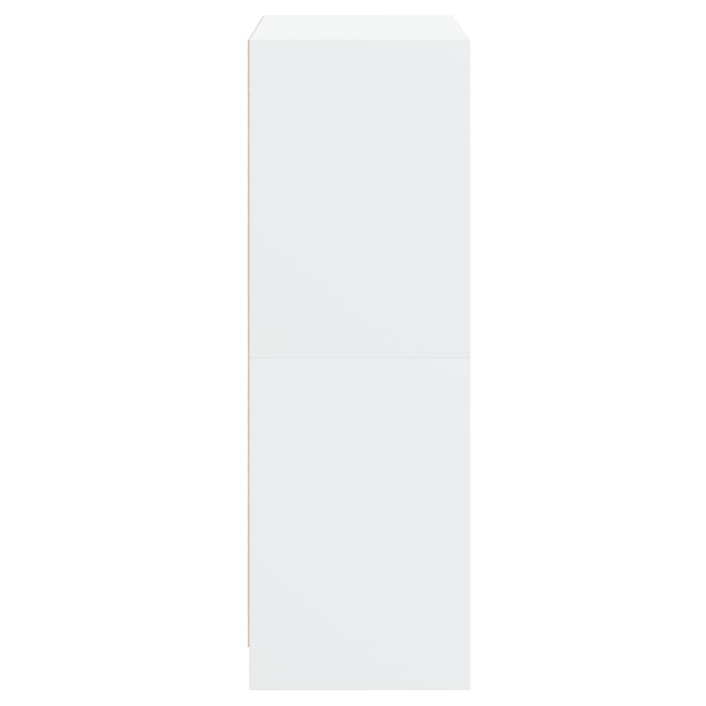 vidaXL Ντουλάπι με Πόρτες Λευκό 68x37x109 εκ. από Επεξεργασμένο Ξύλο