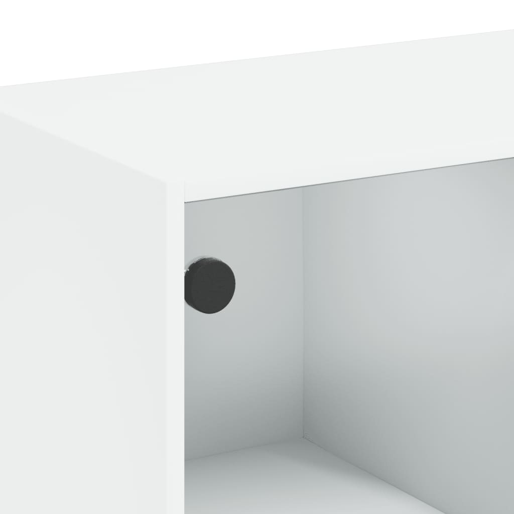 vidaXL Ντουλάπι με Πόρτες Λευκό 68x37x109 εκ. από Επεξεργασμένο Ξύλο