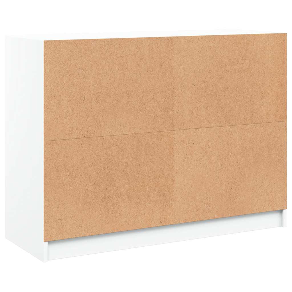 vidaXL Συρταριέρα Λευκή 102x37x75,5 εκ. από Επεξεργασμένο Ξύλο