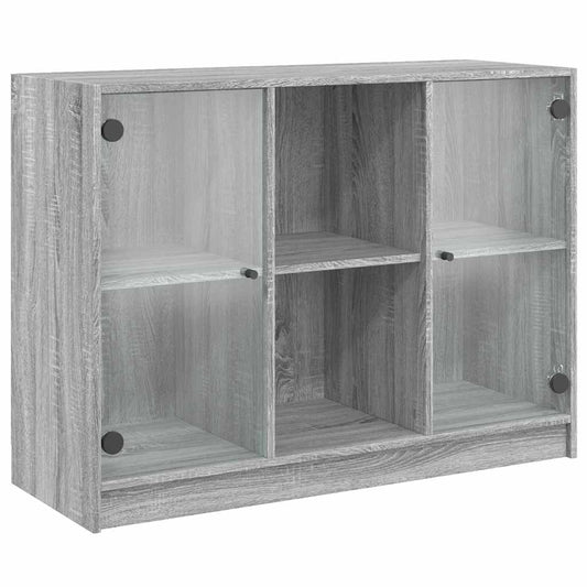 vidaXL Μπουφές Γκρι Sonoma 102x37x75,5 εκ. από Επεξεργασμένο Ξύλο