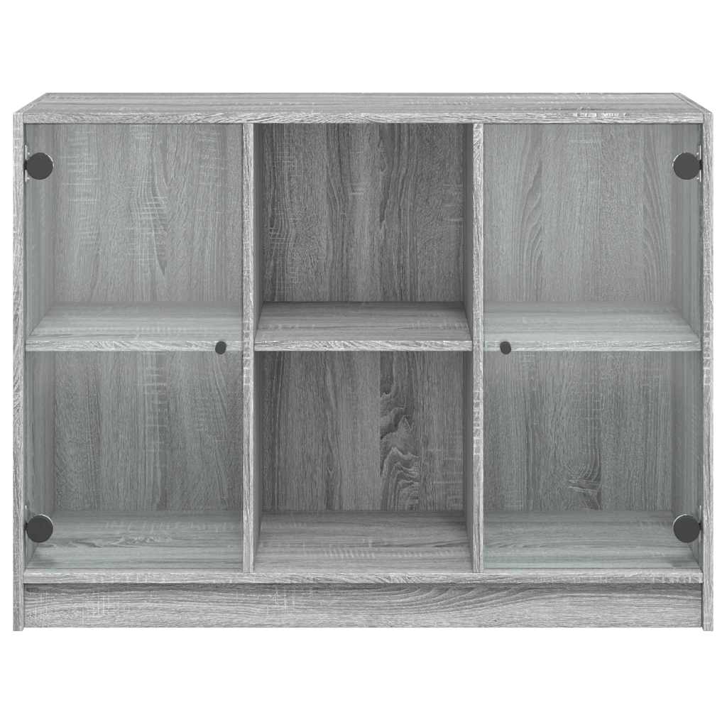 vidaXL Μπουφές Γκρι Sonoma 102x37x75,5 εκ. από Επεξεργασμένο Ξύλο