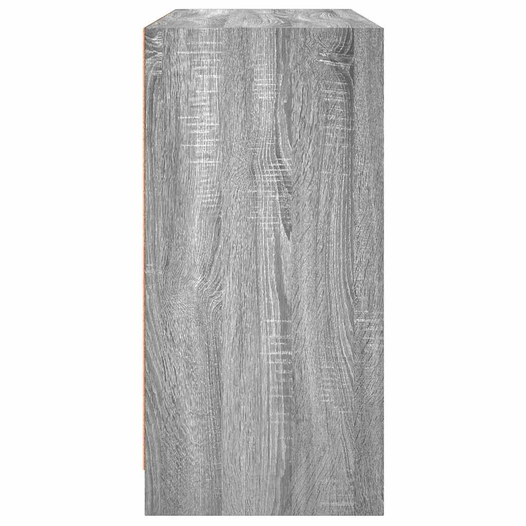 vidaXL Μπουφές Γκρι Sonoma 102x37x75,5 εκ. από Επεξεργασμένο Ξύλο