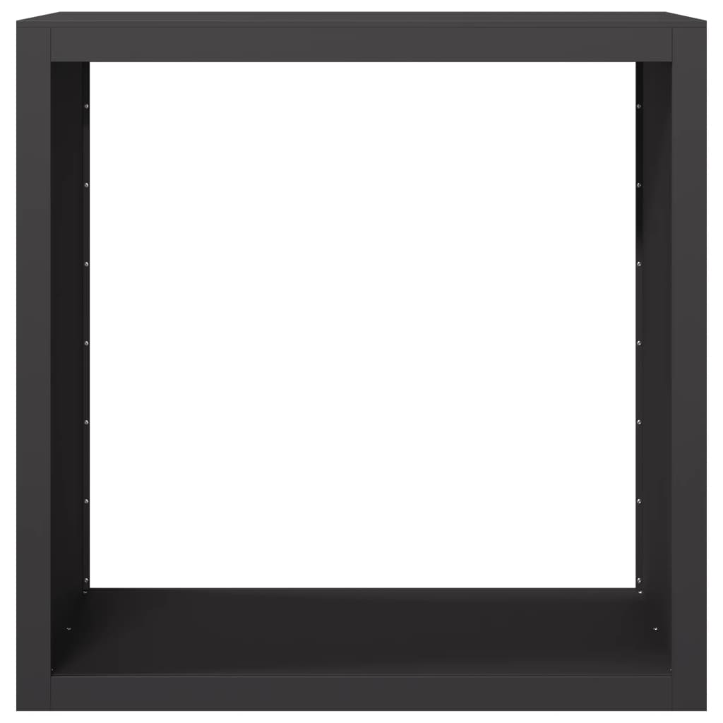 vidaXL Ράφι Καυσόξυλων Μαύρο 100x40x100 εκ. Ατσάλινο