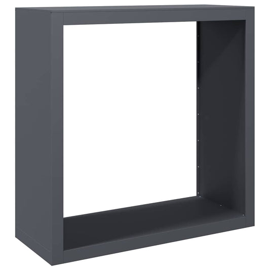 vidaXL Ράφι Καυσόξυλων Ανθρακί 100x40x100 εκ. Ατσάλινο