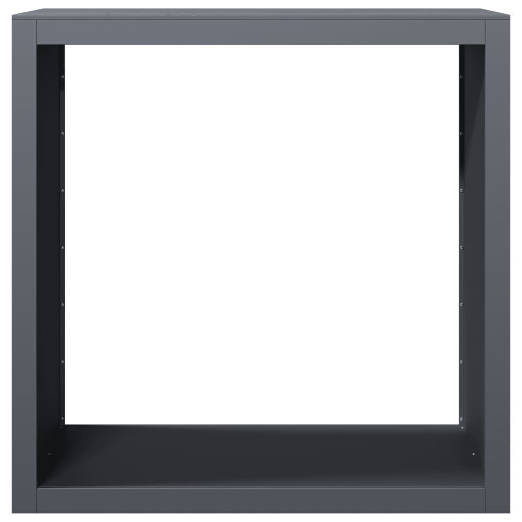 vidaXL Ράφι Καυσόξυλων Ανθρακί 100x40x100 εκ. Ατσάλινο