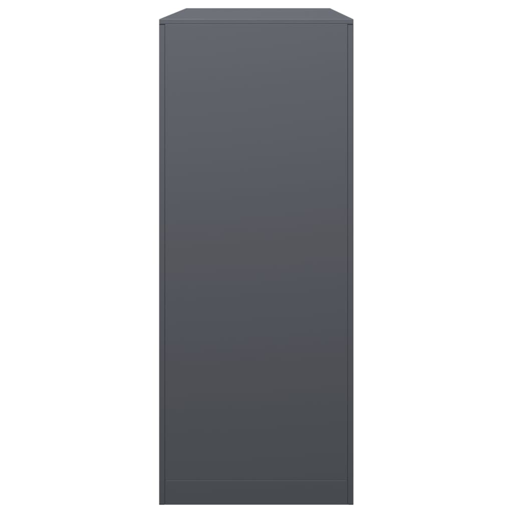 vidaXL Ράφι Καυσόξυλων Ανθρακί 100x40x100 εκ. Ατσάλινο