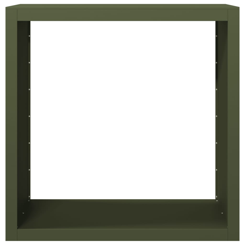 vidaXL Ράφι Καυσόξυλων Πράσινη 100x40x100 εκ. Ατσάλινο