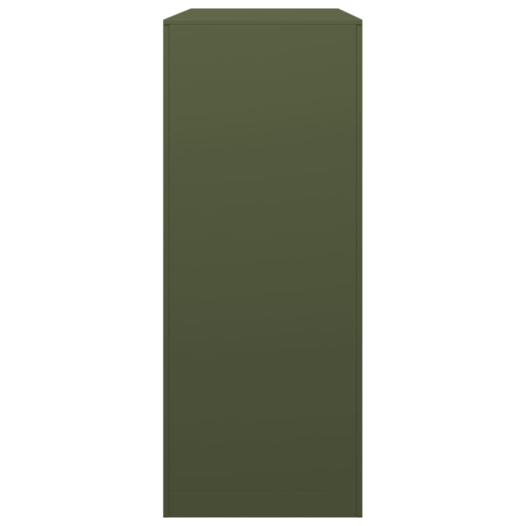 vidaXL Ράφι Καυσόξυλων Πράσινη 100x40x100 εκ. Ατσάλινο